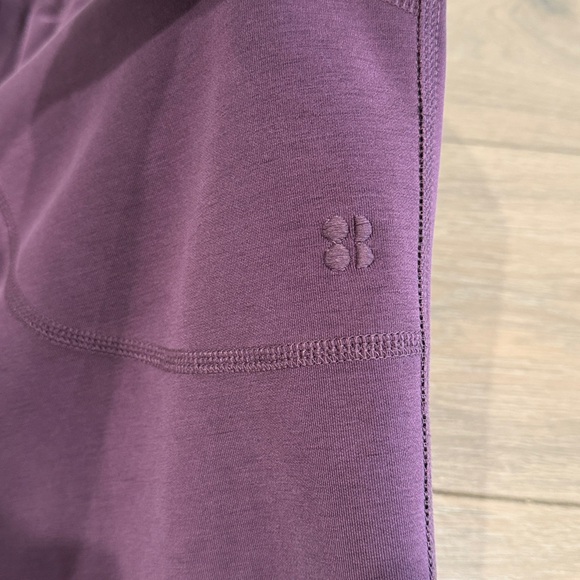 SWEATY BETTY Midnight Cherry Purple Sand Wash Cuffed Trouser Jogger Pants Sz XS - Picture 11 of 12